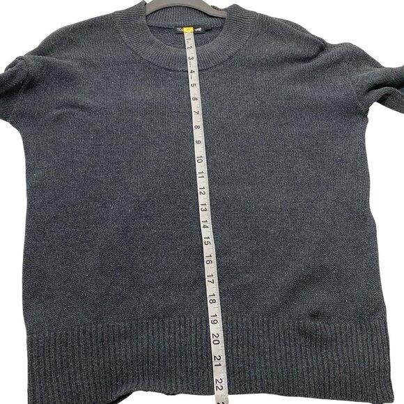 Toad&Co Recycled Denim Pullover Sweater women’s XS outdoor minimalist sustainabl - Picture 8 of 9